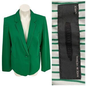 The Limited Blazer Womens Large Green Jacket Office Corpcore Career Boardroom
